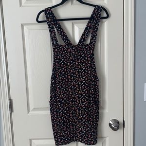 Xhilaration Floral Pinafore Dress Sz Large